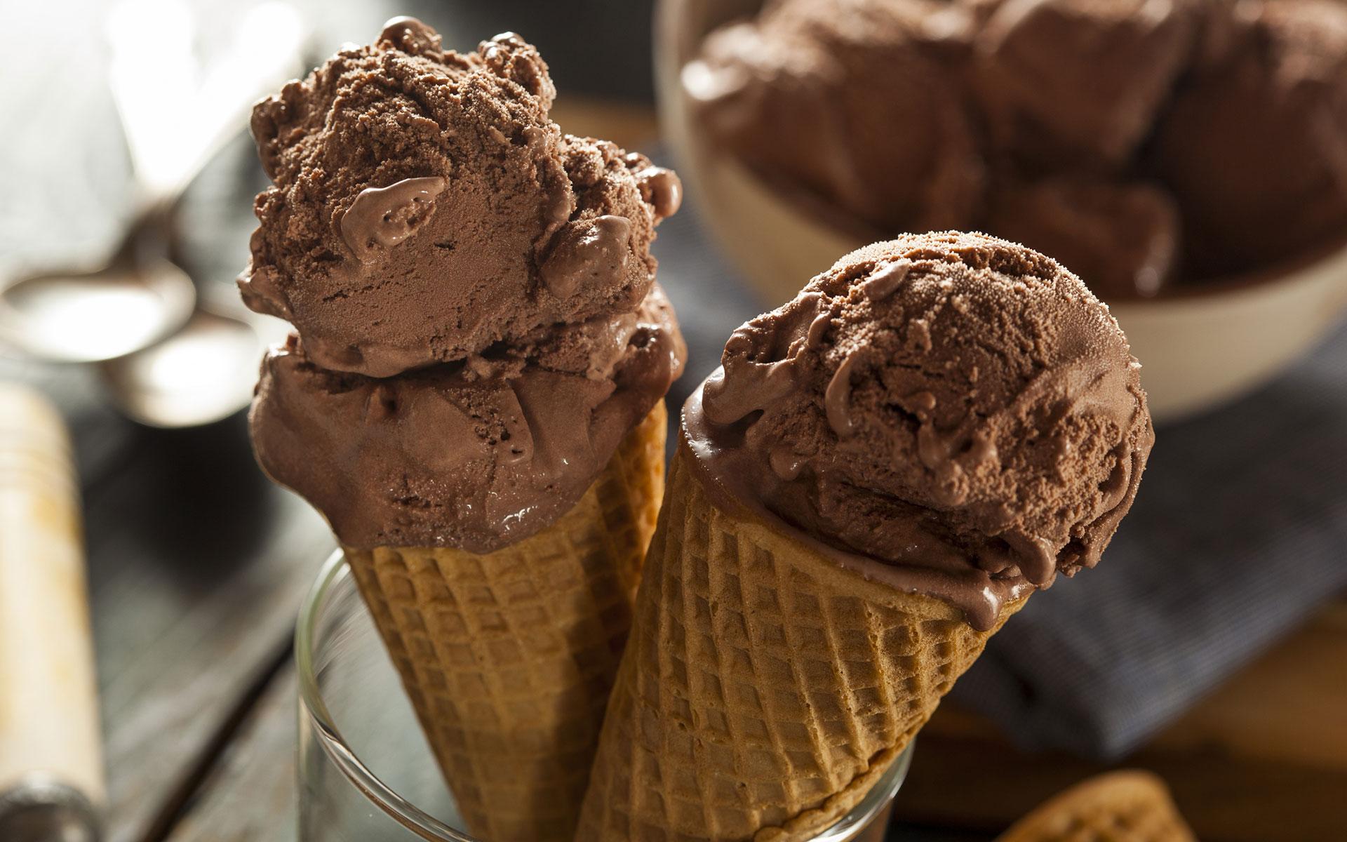 Glace au chocolat